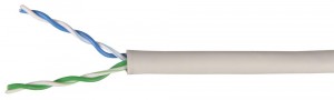 ITK Каб. в. п. ШПД U/UTP кат. 5Е 2 пары PVC серый (бухта 100м, цена за 1м) BC1-C5E02-111-100