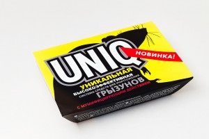 От грызунов приманка UNIQ 150 + 100 гр, контейнер Гарант UN250