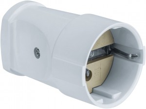 Navigator штепсель (переносная роз.) NCA-SK01-16A-E-WH земля белая 61366