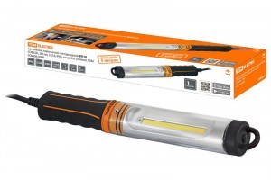 TDM фонарь св-к св/д переносной ФП10, 6W(360lm), 230В, IP65, шнур 5м, сетевой SQ0306-0009