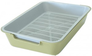 Туалет для кошек с сеткой HOMECAT (37*27*8см) желтый, 3519547