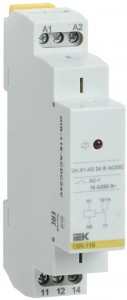 Промежут. реле.OIR 1 конт (16А). 24 В AC/DC IEK
