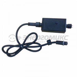Контроллер подкл. (гирлянда-сетка) ДИНАМИКА, 8реж., чер.ПВХ, 350V/1,5А IP65 217-201 Neon Night