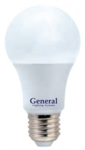 ПРОМО General A60 E27 "модель15W"(950lm) 4K 60х113 пласт/алюм ЛОН GLDEN-WA60P-15-230-E27-4500 660344