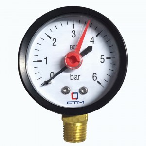 СТМ ТЕРМО Манометр радиального подключения 1/4", измерение до 6 бар CPM14R06