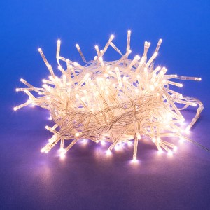 Гирлянда-нить ULD-S0300-200/DGA Фейерверк 200LED тепл.бел. 3м, 8реж. прозр.провод, IP20 Uniel