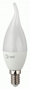 ЭРА ECO лампа св/д  свеча на ветру BXS Е14 10W(800lm) 3000K 2K матов BXS-10W-827-E14 R 125x37 51854