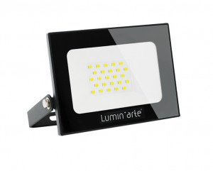 Lumin'arte св/д прожектор 20W(1550lm) 5700K 6K IP65 102x15x90мм металл черный LFL-20W/05