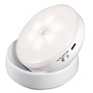 Jazzway св-к св/д аккум. 0.9W 4000K 45lm датч. движ. и освещ.TS8-L6-Accu-cl IP43 PIR датчик .5034730