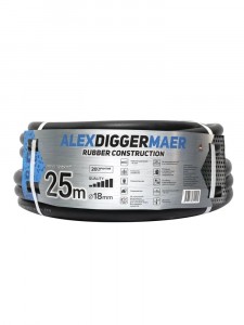 Шланг Резиновый ТЭП 18мм, 25м, 3-сл, армир,черный,-50+60,RUBBER CONSTRUCTION,Alex Diggermaer,AD61825
