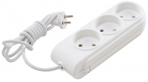 Makel NEW Gen. сет. удл. ПВС 2х0.75 3 роз. 2 м 10А  N3010031