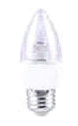Ecola свеча прозрачная E27 7W 2700K 2K 103x37 пласт./алюм. Premium C7QW70ELC