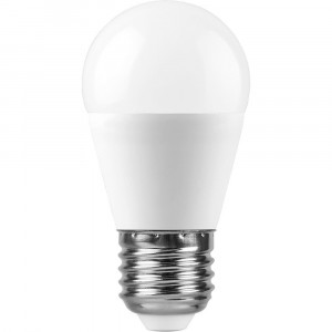Feron шар G45 E27 13W(1080Lm) 6400K 6K матовая 90x45 LB-950 38106