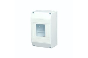 Урал ПАК бокс КМПн 2/4 мод. навесной БЕЛЫЙ без крышки 75х124х57мм. инд. этик. IP 20  БВ-5119075-028-