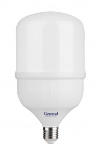 General высокомощн. E27 65W(5500lm) 6500K 6K матов. 270° 275x160мм (замена ДРВ) 660008