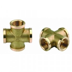 Крестовина GENERAL FITTINGS латунь, г/г/г/г, 1/2"