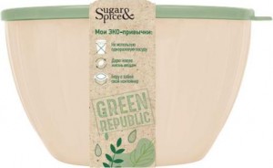 Миска (салатник) Green Republic 5л с крышкой, лён SE1868GR Sugar&Spice