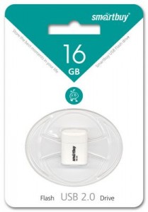 Флэш-диск (флэшка) USB  8Gb Smartbuy LARA White (SB8GBLara-W)