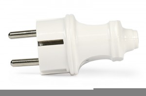 SmartBuy вилка 16А 250В (АБС-пластик, прямая, белая, земля) SBE-16-P01-w