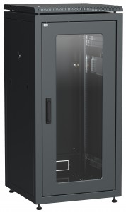 ITK Шкаф сетевой 19" LINEA N 18U 600х800 мм стеклянная передняя дверь черный
