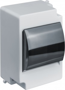Navigator бокс (корпус) пластик. КМПн 2/4 c крышкой 4 мод. наружн. опломб. IP30 NSS-DBW-4-D-WH 93414