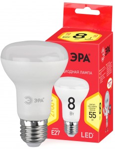 ЭРА ECO R63 E27 8W(640lm) 2700K 2K 100x63 R63-8w-827-E27