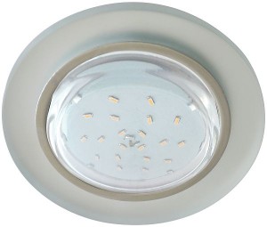 Ecola GX53 H4 5310 св-к Стекло Круг хром-матовый 38x126 FL53RNECH