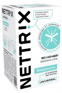 NETTRIX Universal Жидкость От комаров 30мл. (30 ночей) 02-136 (от 3-х лет)