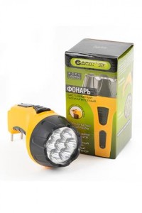 Garin фонарь универсальный Accu LED700 (акк. 4V 800mAh) 7св/д, желтый/пластик