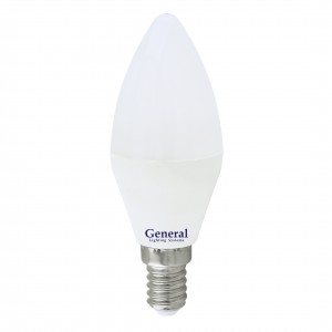 General свеча C37 E14 10W 2700K 2K 35х105 пластик/алюм GLDEN-CF-10-230-E14-2700, 682700