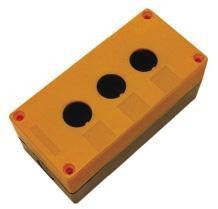 EKF Корпус КП102 пластиковый 2 кнопки желтый  cpb-102-o