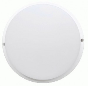 Ecola св-к ЖКХ св/д 18W 6500K 6K Круг 175x45 с датч. движ. мат. бел. IP65 ДПП DMRD18ELC
