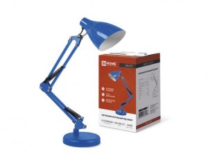 ASD/inHome св-к настольный СНО-17ТС 60W E27 синий (коробка) 7264