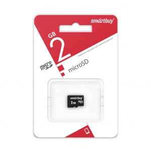 Флэш-карта (памяти) micro SD Smartbuy 2 GB (без адаптера) (SB2GBSD-00)