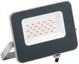 IEK прожектор св/д СДО 07-20R 20W (красный) корупус серый IP65 LPDO7R-01-20-K03