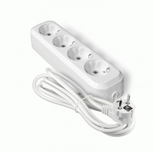 UNIVersal сет. удл. ПВС 3х1 4 роз.  3 м 13А земля (корпус ABS) E-304 1981