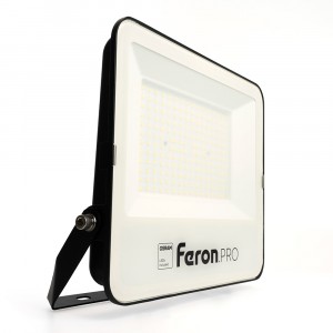 Feron.PRO прожектор св/д 200W 24000Lm 6400K IP65 черный 402,5x349,5x44 LL-1000 51016