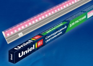 Uniel фито св-к св/д для растений 18W 19.5мкмоль/с, металл/пласт выкл. L=560мм ULI-P20-18W/SPSB IP40