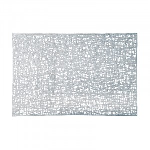 Салфетка сервировочная 45*30см, ПВХ, серебро, PVR-04, 8598 Рыжий Кот