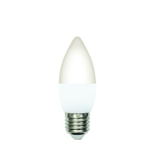 Volpe лампа св/д свеча C37 E27 димм. 6W(600lm) 3000K 2K матовая LED-C37-6W/3000K/E27/FR/DIM/SLS