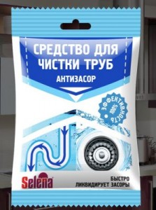 Средство для чистки труб Антизасор 90г SANITOL, ЧС-152