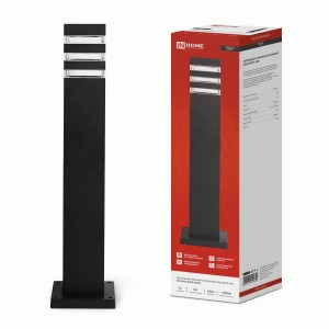 ASD/InHome св-к уличный/садовый напольный НБУ POLO-SP600-A60-BL А60 Е27 600мм алюм/черн IP65 1659