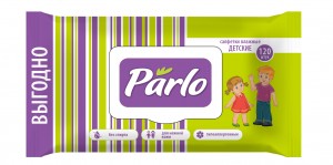 Влажные салфетки для детей с крышкой 120шт PARLO