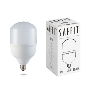 Saffit высокомощн. 70W(6500lm) E27-E40 6400K 6K 220x140 SBHP1070 55099