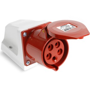 SmartBuy розетка силовая CEE (разъем) стационарная наружная 125 3Р+РЕ+N 32А 380В IP44 SBE-32-LS5-380