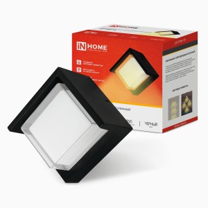 ASD/InHome св-к уличный/садовый ДБУ ROMB-12B 12W 3000К 2K IP65 черный 130x130x90 1987
