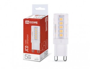 ASD/InHome лампа св/д VC JCD G9 220V 5W(480lm) 4000К 4K 50x16 (без пульсации) 6328