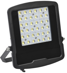 IEK прожектор св/д СДО 08-100W(11000lm) PRO 60гр. 5000K 6K IP65 черн. 288x45x33