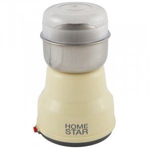 Кофемолка HomeStar HS-2001, 160Вт, 50г, бежевая 500