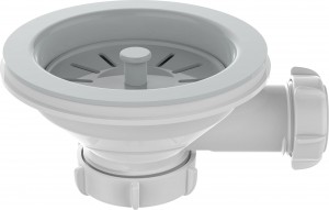 Aquant Выпуск 3 1/2" с пластиковой решеткой, отводом под перелив, PNV250-10-MR